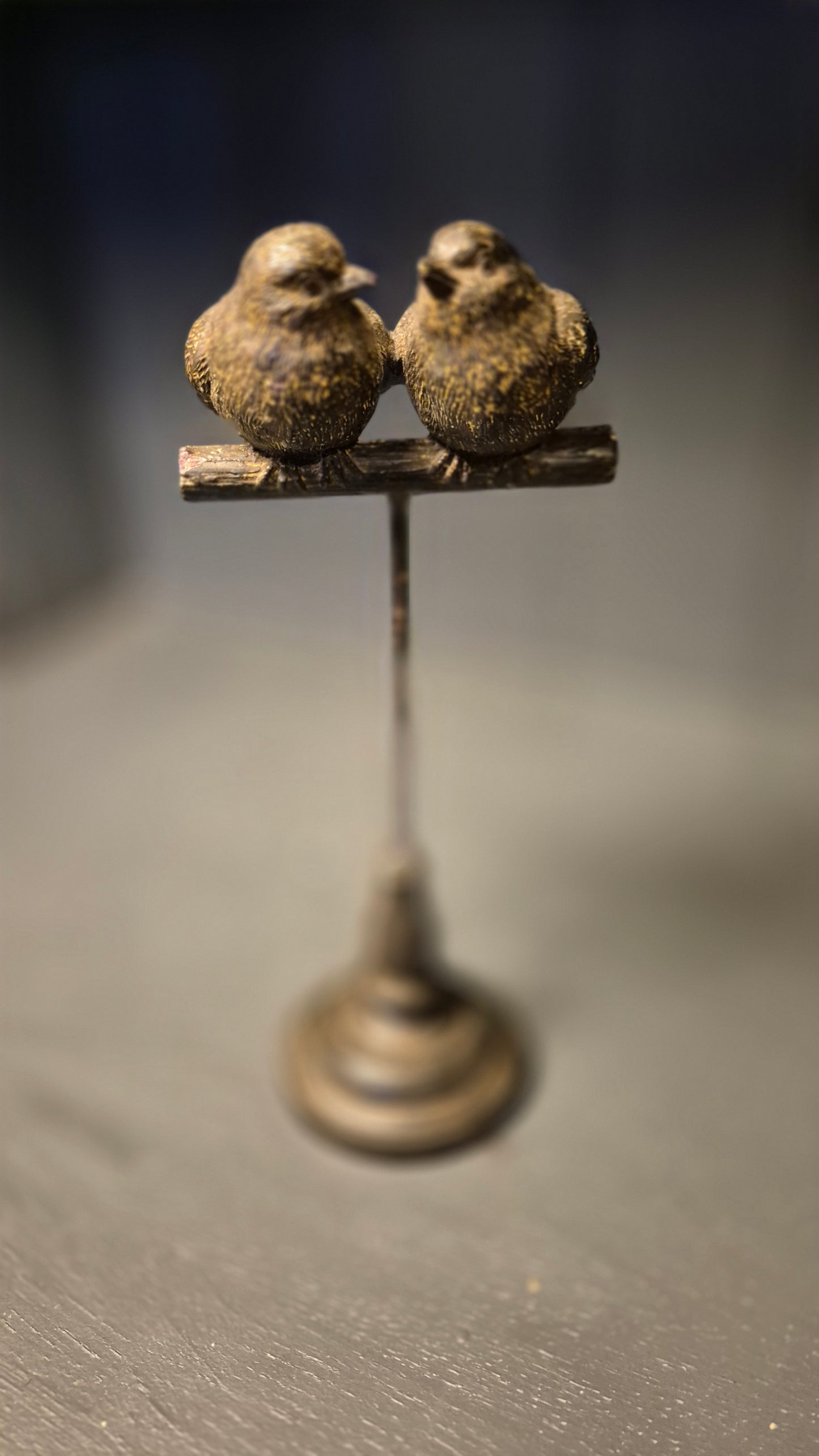 Antique Style 2 Birds on a Perch