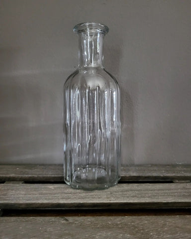 Clear Glass Bottle 19cm