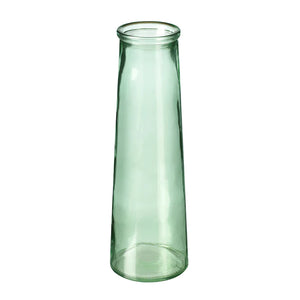 Tall Green Glass Vase 24cm