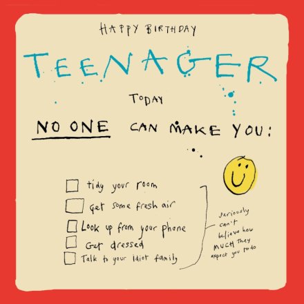 Card - Teenager